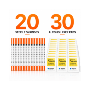 Peptide Research Pack - 20 Syringes + 30 Prep Pads